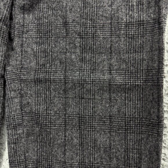 Aritzia Babaton Pants Womens 8 Grey Plaid Cohen Ankle Trousers Wool Cashmere 1 - Picture 4 of 7